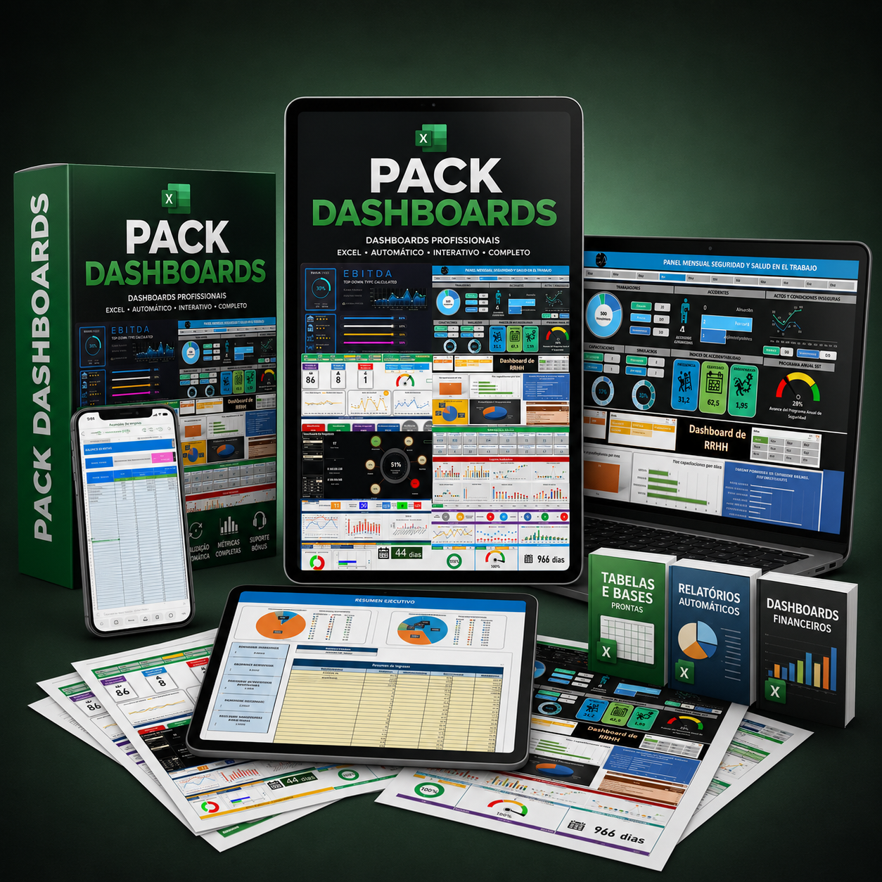 Mega Pack 130+ Dashboards Editables